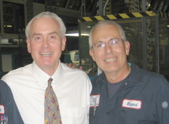 David Hiller (left) with Ed Padgett